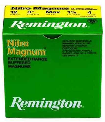 12 Gauge 25 Rounds Ammunition Remington 3" 1 5/8 oz Lead #4